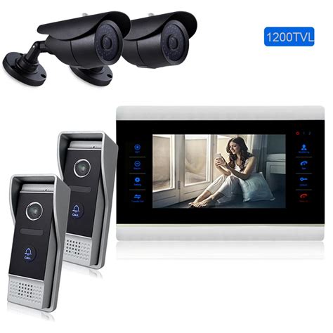 Homefong 10inch Monitor Video Door Phone Intercom Doorbell Camera