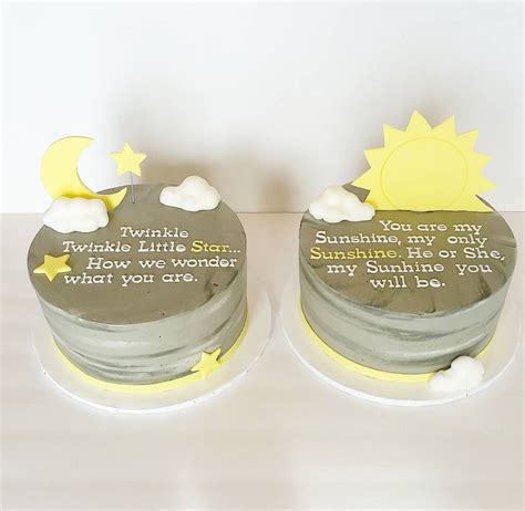 Twin Gender Reveal Cakes – Greenslate