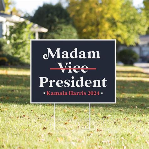 Madam President Harris Yard Sign