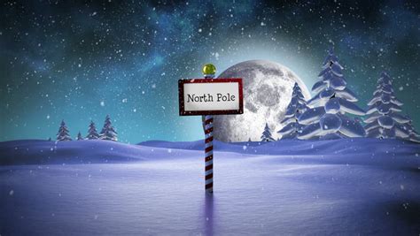 North Pole Sign Stock Footage Video - Shutterstock