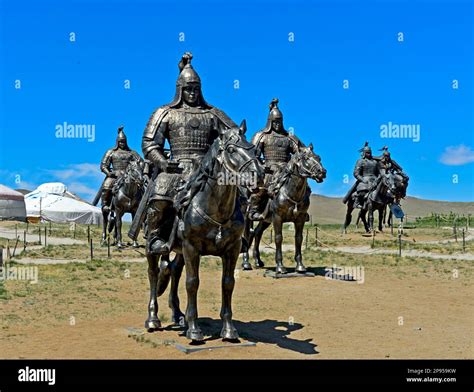 Equestrian Statues of Mongolian Hordes of Genghis Khan, Genghis Khan ...