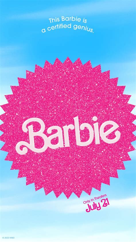 Poster For Barbie S Movie In Pink And Blue