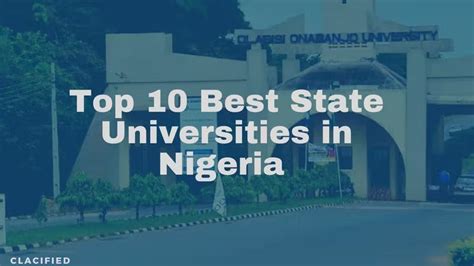 Top 10 Best State Universities In Nigeria