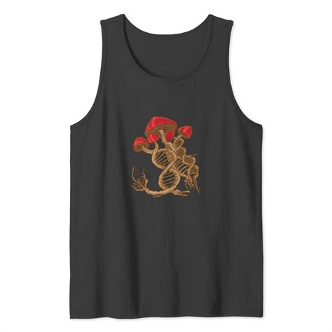 Funny Mushroom Hunting Dna Fungi Foraging Mycology Tank Tops Sold By