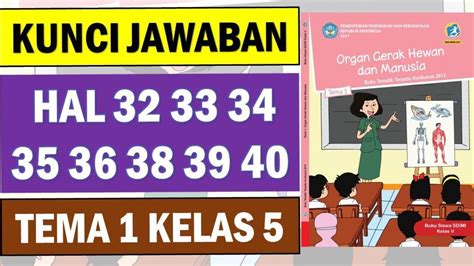 Kunci Jawaban Tema 1 Kelas 5 Halaman 32 40 Bagaimana Kondisi Geografis