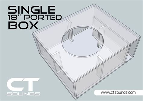 Dual 8 Inch Ported Subwoofer Box Design Subwoofer Box Design