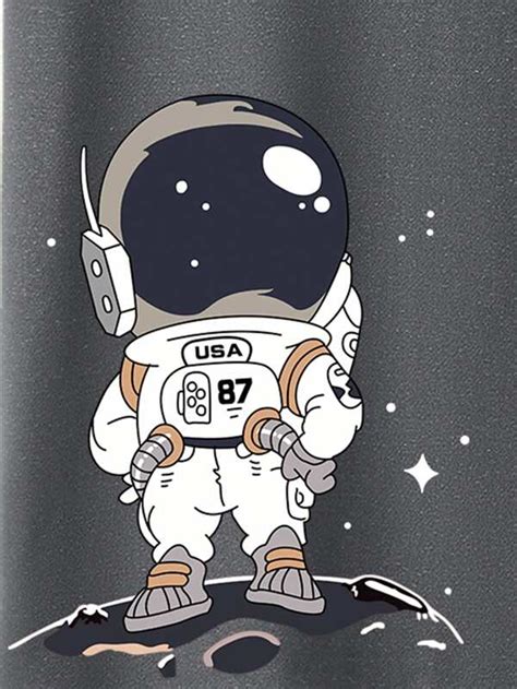 Manfinity Hypemode Men Astronaut Letter Graphic Tee Shein Usa