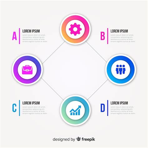 Free Vector Flat Infographic Template