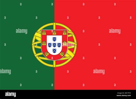 Flag Of Portugal Vector Illustration Stock Vector Image And Art Alamy