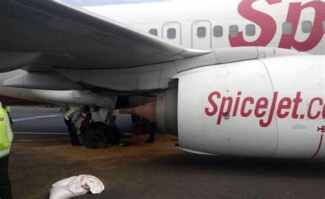 Spicejet Flight Tyres Burst At Chennai Airport Main Runway Closed