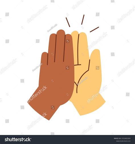 High Five Hand Clipart Orange
