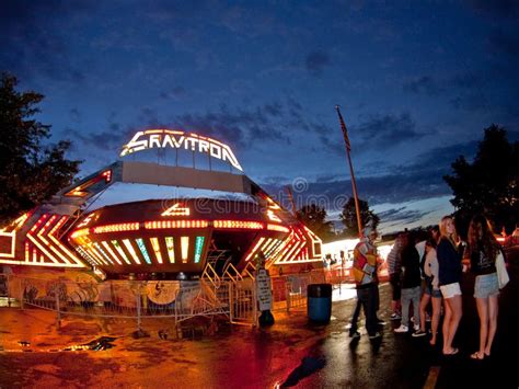 Gravitron Amusement Park At Fall Carnival Editorial Stock Photo Image