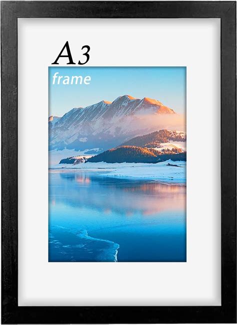 Cadre Photo A En Bois X Cm Cadre Noir A Pour Impression A