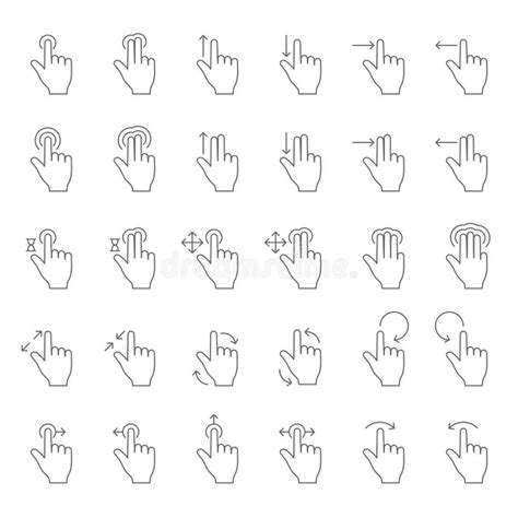 Finger Gestures Right Slide Swipe Flat Color Icon Vector Icon