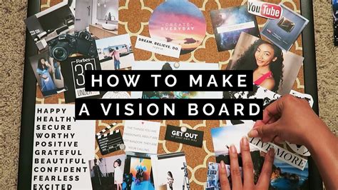 DIY HOW TO MAKE A VISION BOARD YouTube