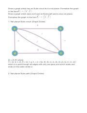 Math Discussion Unit Pdf Draw A Graph Which Has An Euler