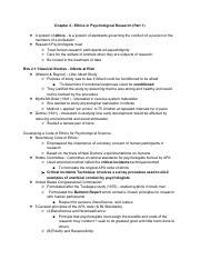 Psyc Chapter Part Pdf Chapter Ethics In Psychological