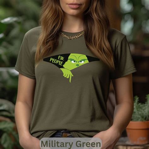 Grinch Tshirt Grinch Ew People Christmas Grinch T Shirt Grinch Face