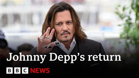 Johnny Depp Discusses Return To Cinema After Amber Heard Court Case Bbc News Youtube