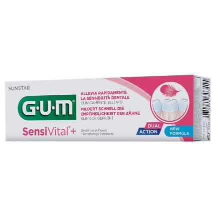 GUM Sensivital+ Паста за чувствителни зъби 75 ml - Аптека Маджаров