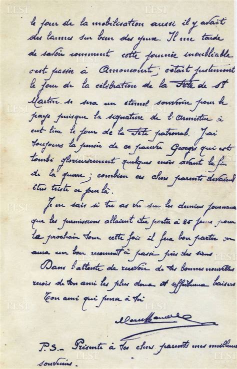 Lettre De Poilus Bataille De Verdun Communauté MCMS