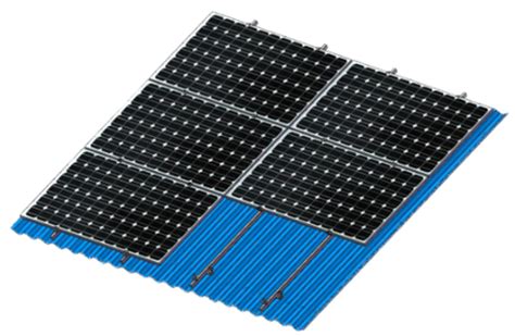 Panel Corrugated Roof Pv Mounting Kit Structure Pv Ezrack Aeri