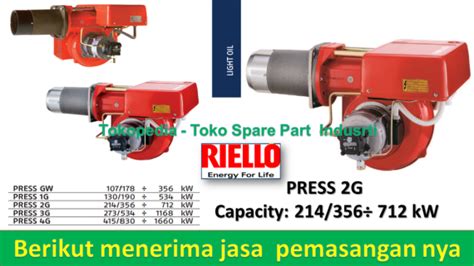 Sales Burner Riello Light Oil Pt Indira Mitra Boiler