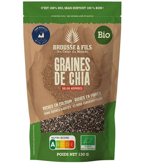 Graines De Chia BIO Brousse Vergez 130 G La Belle Vie Courses En