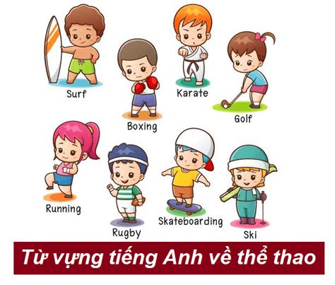 Thủ ngay từ vựng tiếng Anh về các môn Thể thao