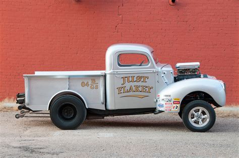 Weldon Richardsons 1941 Ford Gasser Pickup Shakes The Flake Hot Rod Network