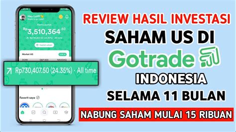 Gotrade Indonesia Hasil Investasi SAHAM US Rp15 000 Di Gotrade