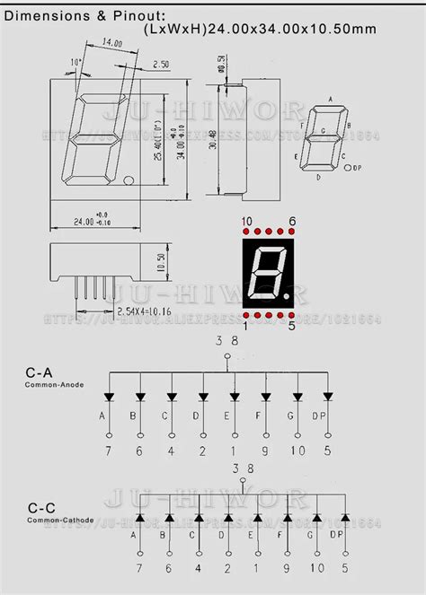 Affichage Led Rouge Segments Pcs Test Et Avis