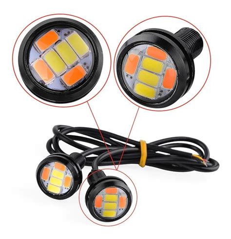 Par Faros Led Ojo De Aguila Ultrabrillante Bicolor Drl Mm Meses Sin