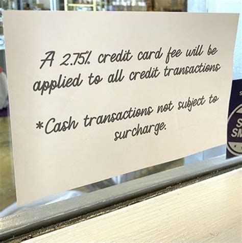 Credit Card Surcharge Signage Templates And Examples