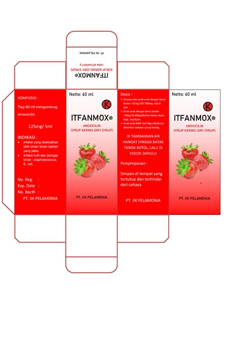 Kemasan Sirup Amoxicillin Kemasan Netto Ml Itfanmox Amoxicilin