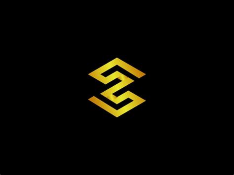 Premium Vector | A black and gold logo with the letter s on it