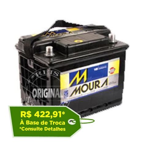 Bateria Moura 60Ah M60AD Reis Baterias Pague Em 10X SEM JUROS