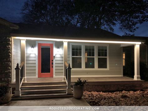 New Front Porch Lighting Led Tape Lights Used Outdoors Addicted