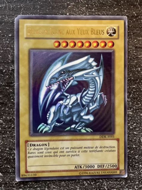 CARTE YU GI OH DRAGON Blanc Aux Yeux Bleus Ddk F001 Fr EUR 29 85