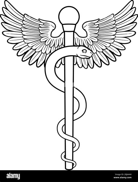 Rod Of Asclepius Aesculapius Medical Symbol Stock Vector Image And Art Alamy