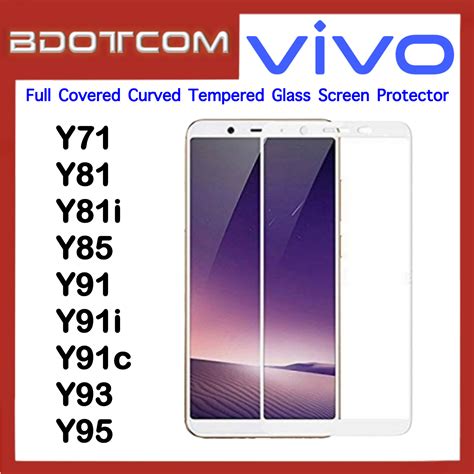 Full Covered Curved Tempered Glass Screen Protector For Vivo V V