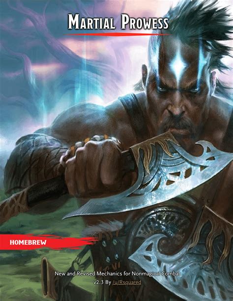 Martial Prowess V23 A 5e Tome Of Battle With Weapon Techniques