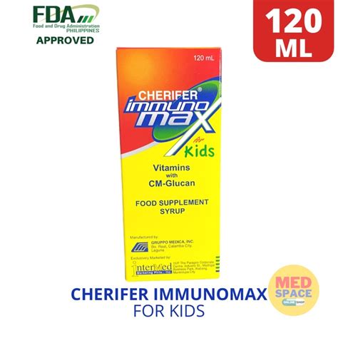 Cherifer Immunomax For Kids 120ml Syrup Shopee Philippines