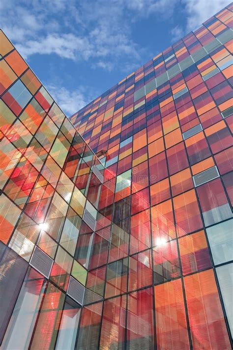 Colorful Glass Facade Of Shopping Mall Beijing China Editorial Stock Image Image Of