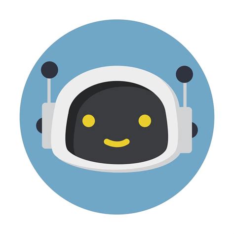 Cute Robot Face Icon Vector Art At Vecteezy