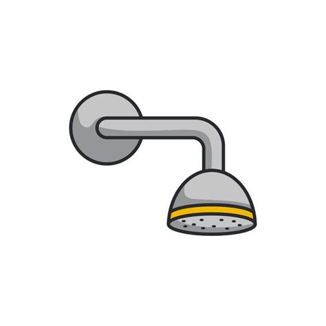 Premium Vector Shower Head Icon In Flat Color Style Bathroom Hygiene