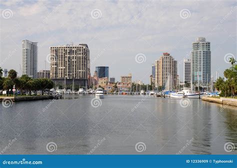 Skyline of St. Petersburg, Florida Stock Image - Image of outdoor, america: 12336909