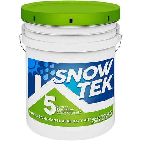 Impermeabilizante Acr Lico Elast Mero Snowtek Color Blanco Coppel