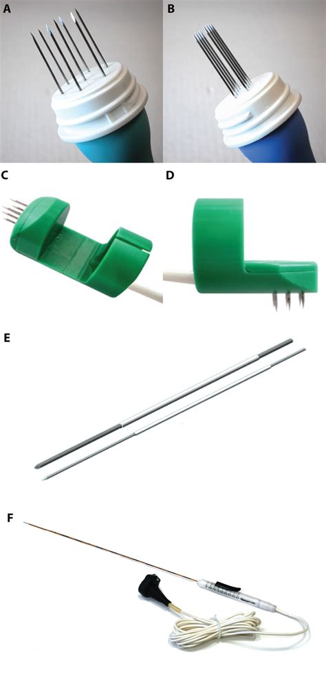 Commercially Available Electrodes A Hexagonal Needle Electrodes B