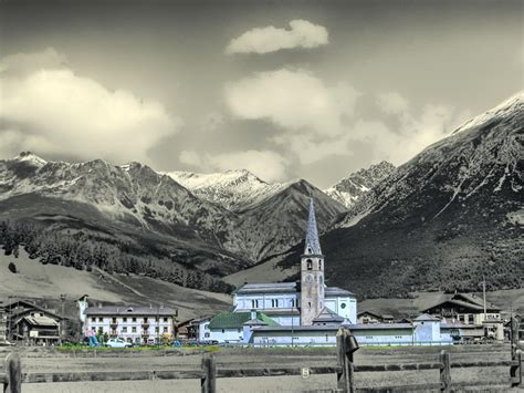 Papel De Parede Panorama Neve Inverno Panoramas Alpes Livigno